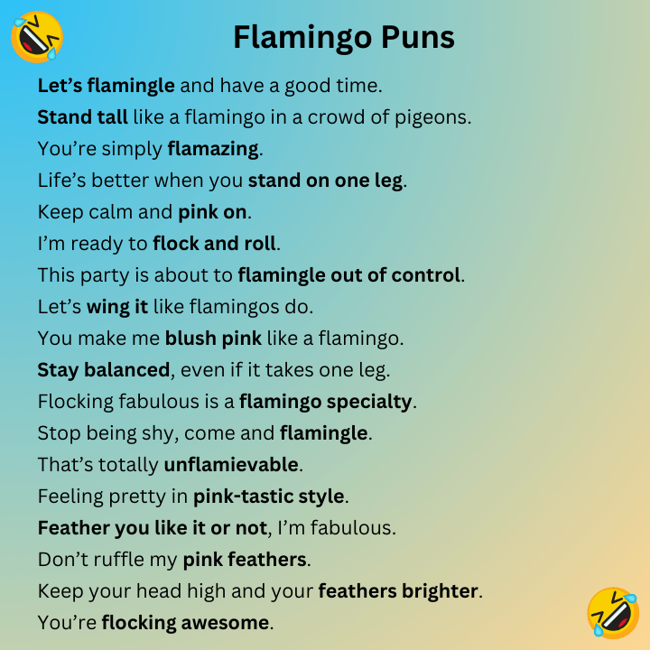 Flamingo Puns
