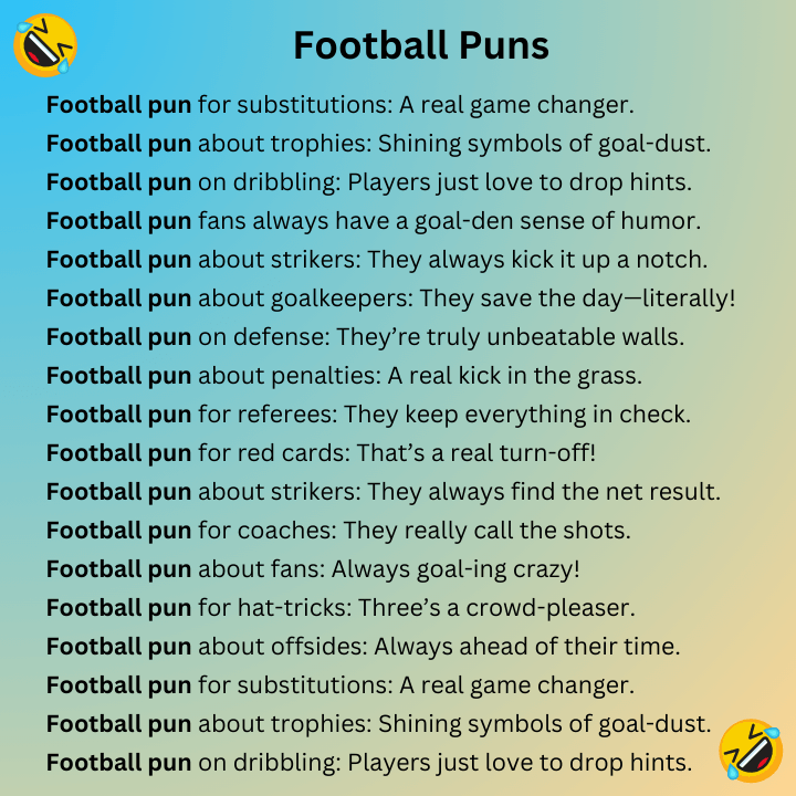 Football Puns