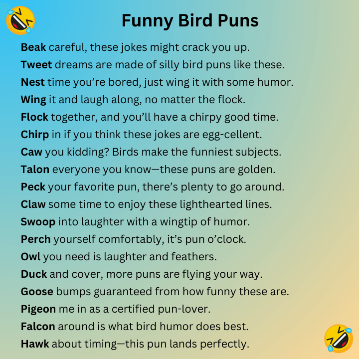 Funny Bird Puns