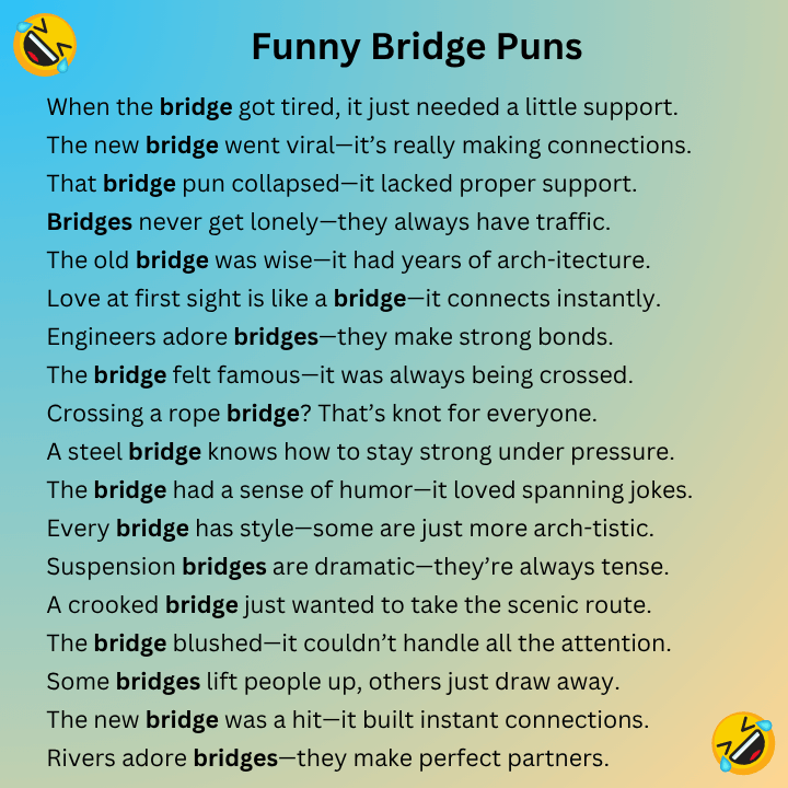 Funny Bridge Puns