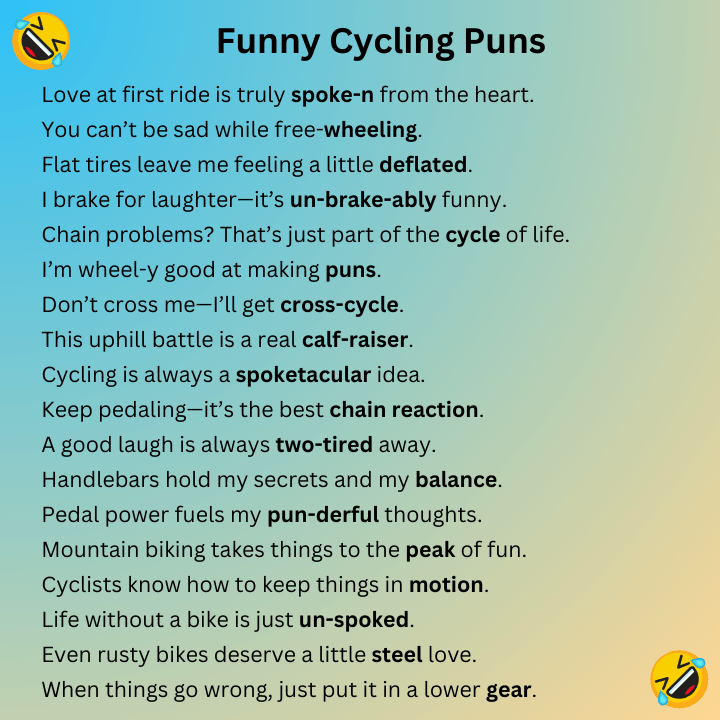 Funny Cycling Puns