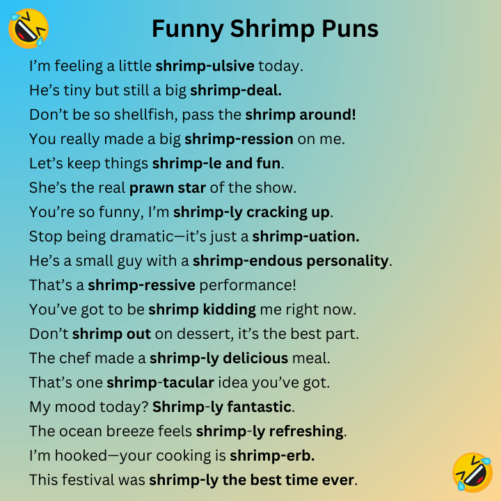 Funny Shrimp Puns
