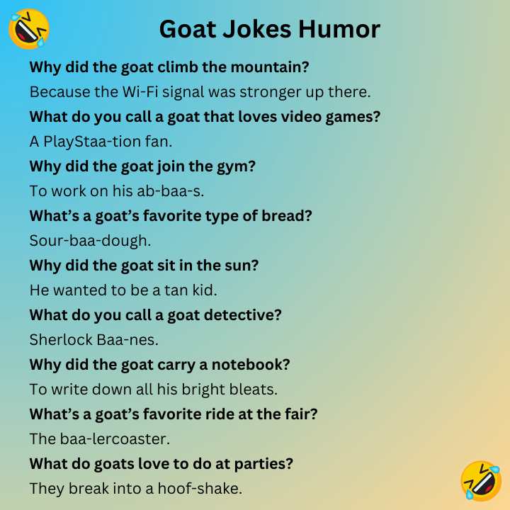 Goat Jokes Humor