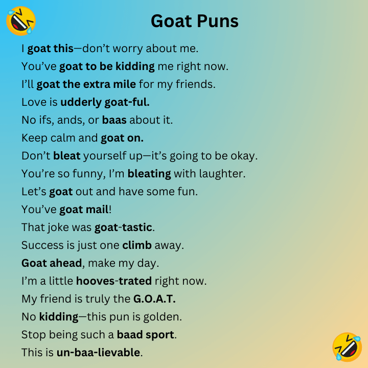 Goat Puns