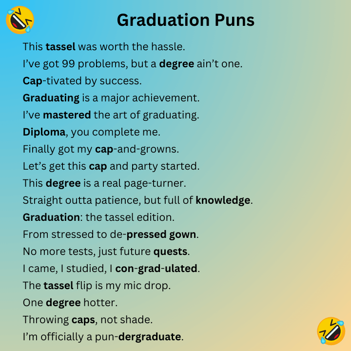 Graduation Puns