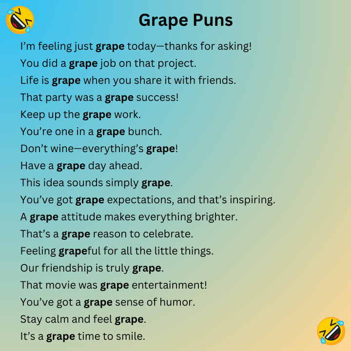 Grape Puns