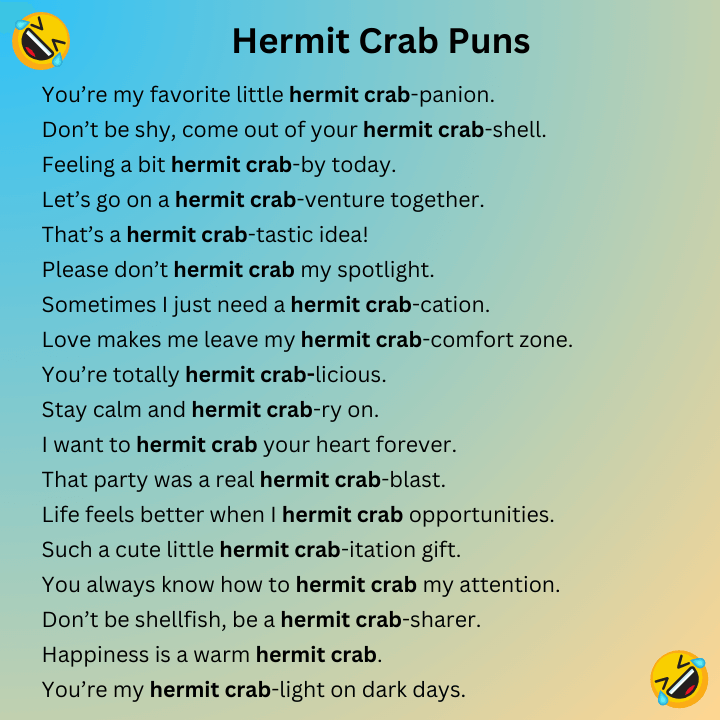 Hermit Crab Puns
