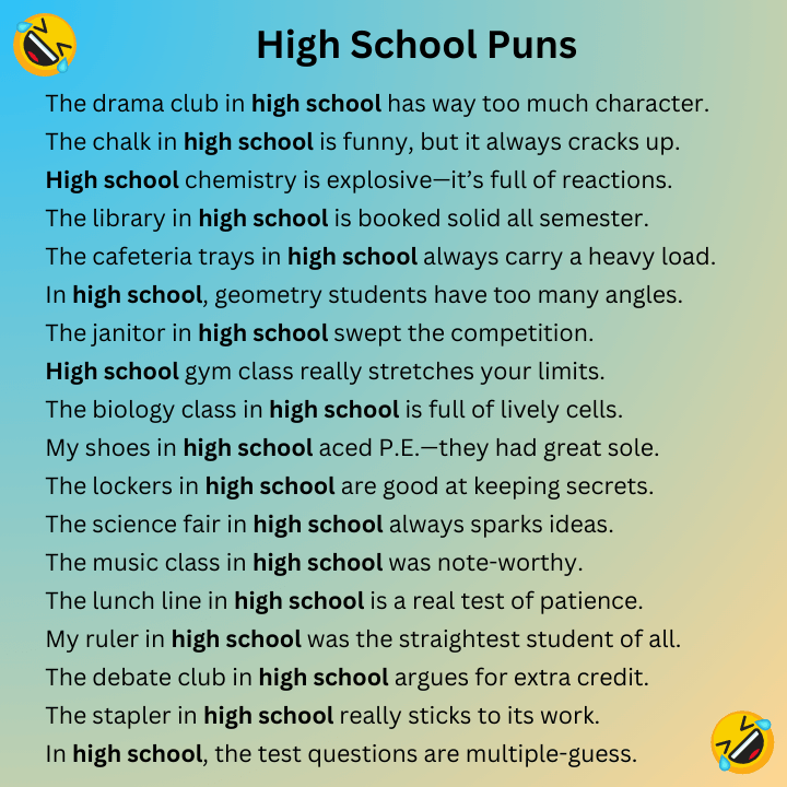 High School Puns
