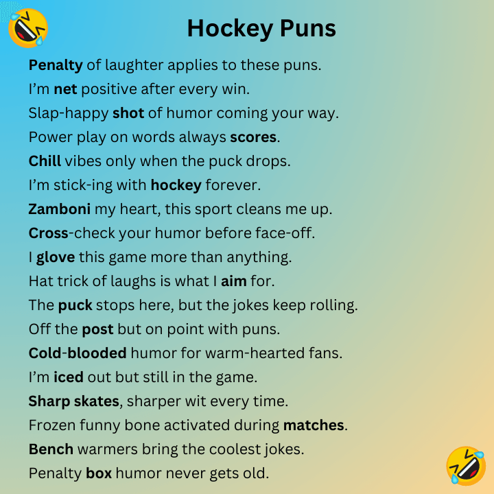 Hockey Puns