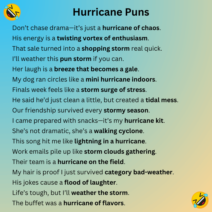 Hurricane Puns