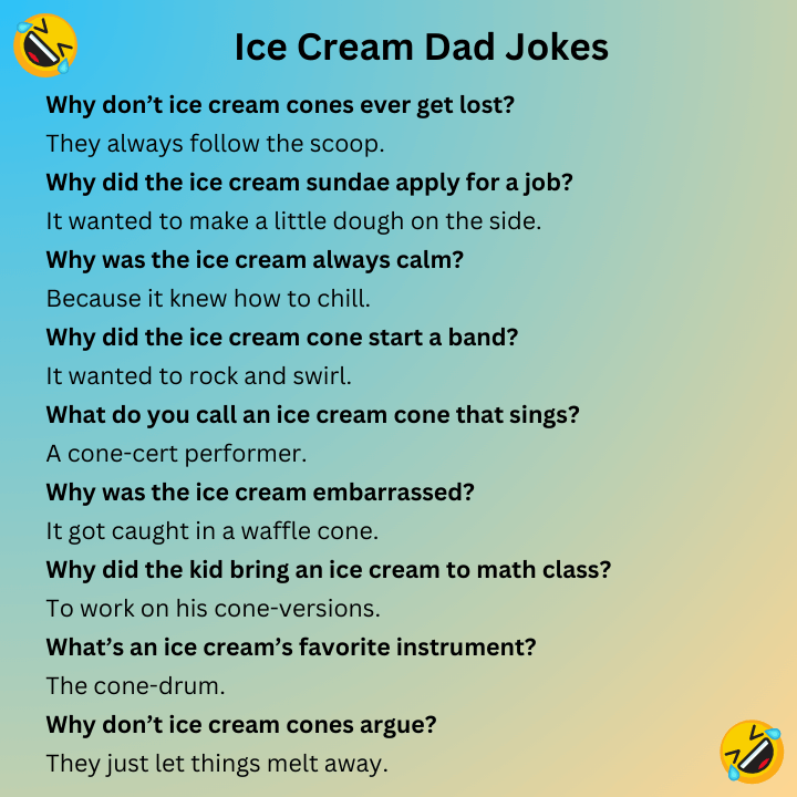 Ice Cream Dad Jokes