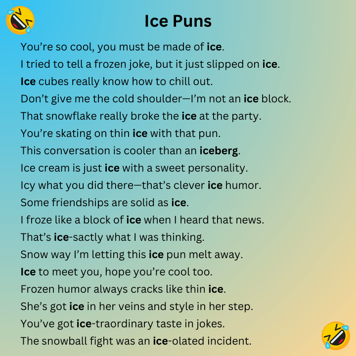 Ice Puns 