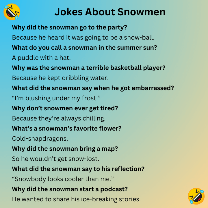 Jokes About Snowmen