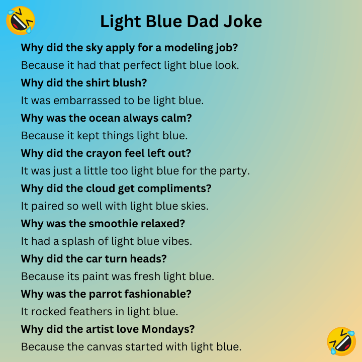 Light Blue Dad Joke