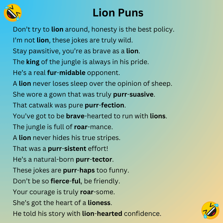 Lion Puns
