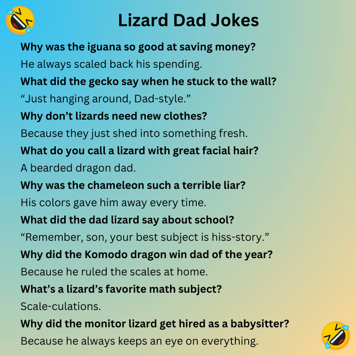 Lizard Dad Jokes