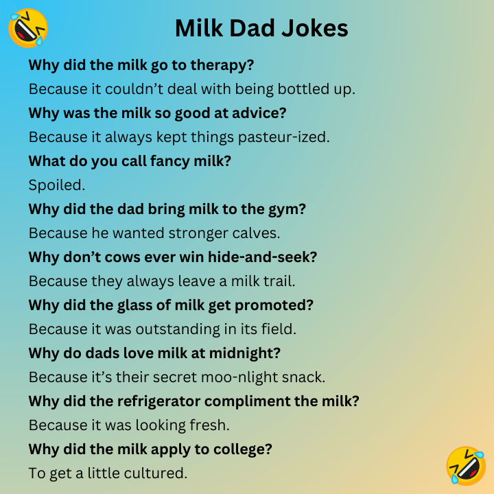 Milk Dad Jokes