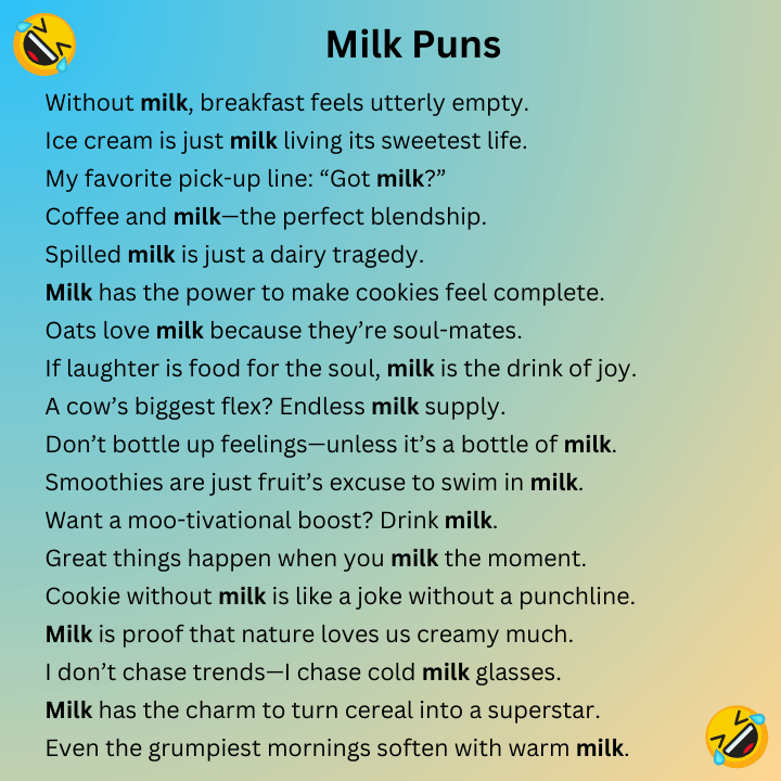 Milk Puns 