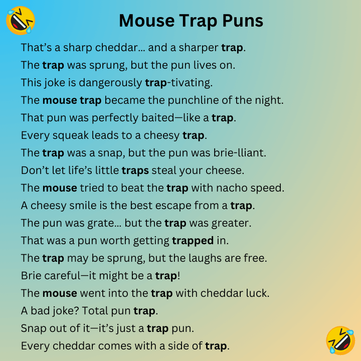 Mouse Trap Puns