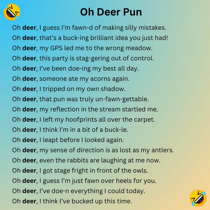 Oh Deer Pun