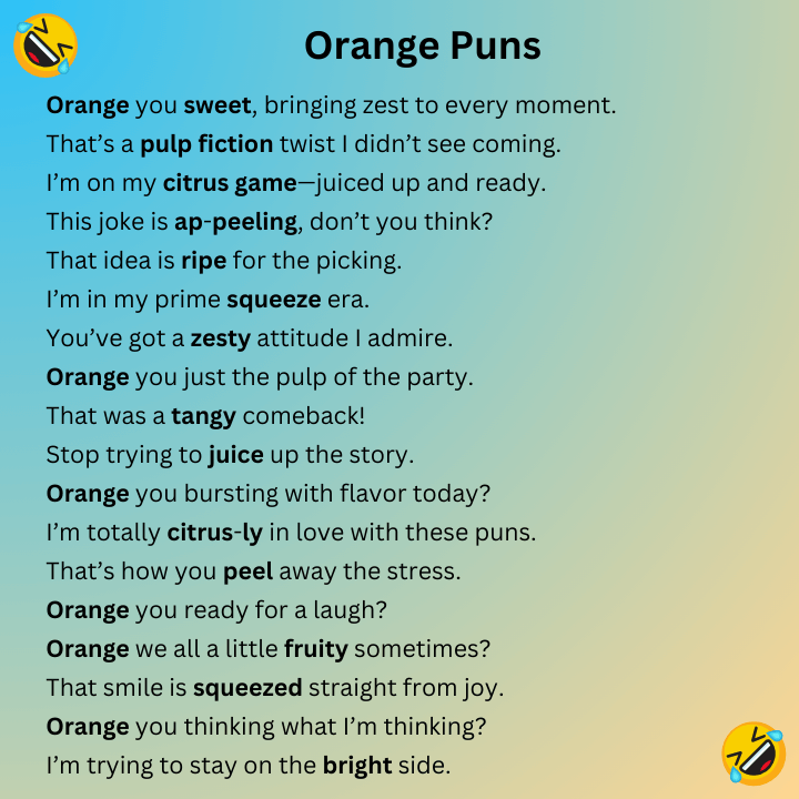 Orange Puns