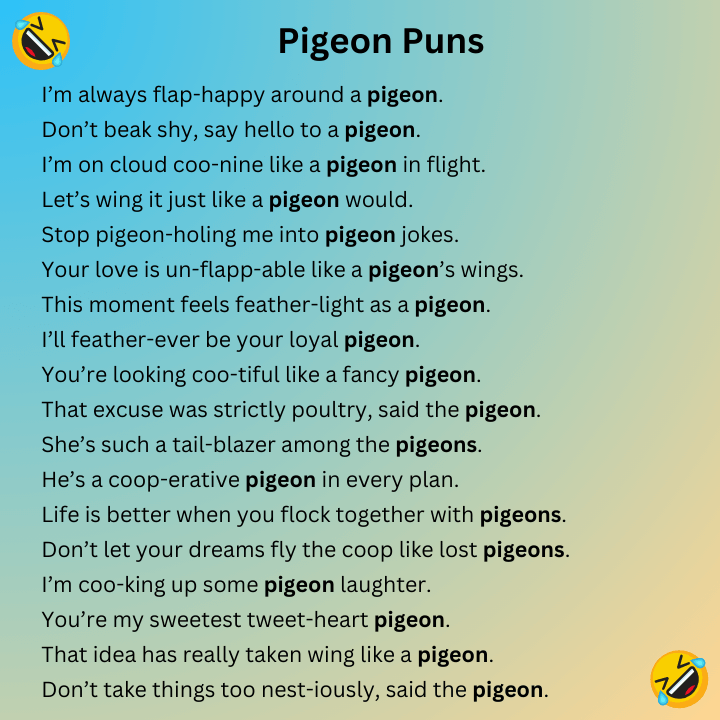 Pigeon Puns