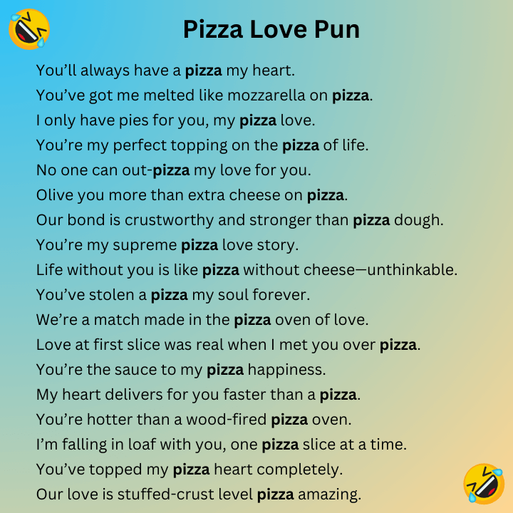 Pizza Love Pun