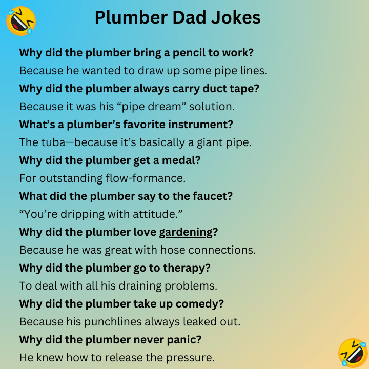 Plumber Dad Jokes