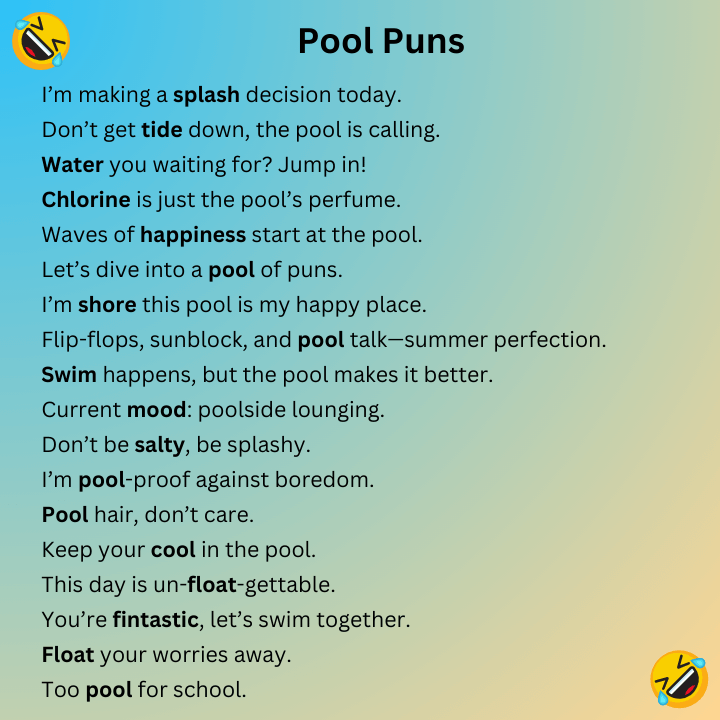 Pool Puns