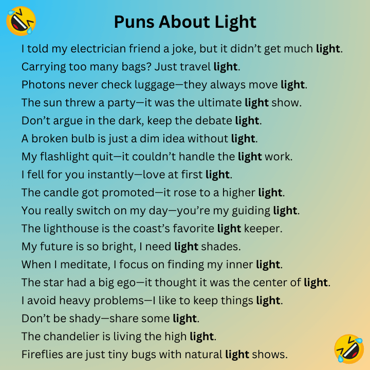 Puns About Light
