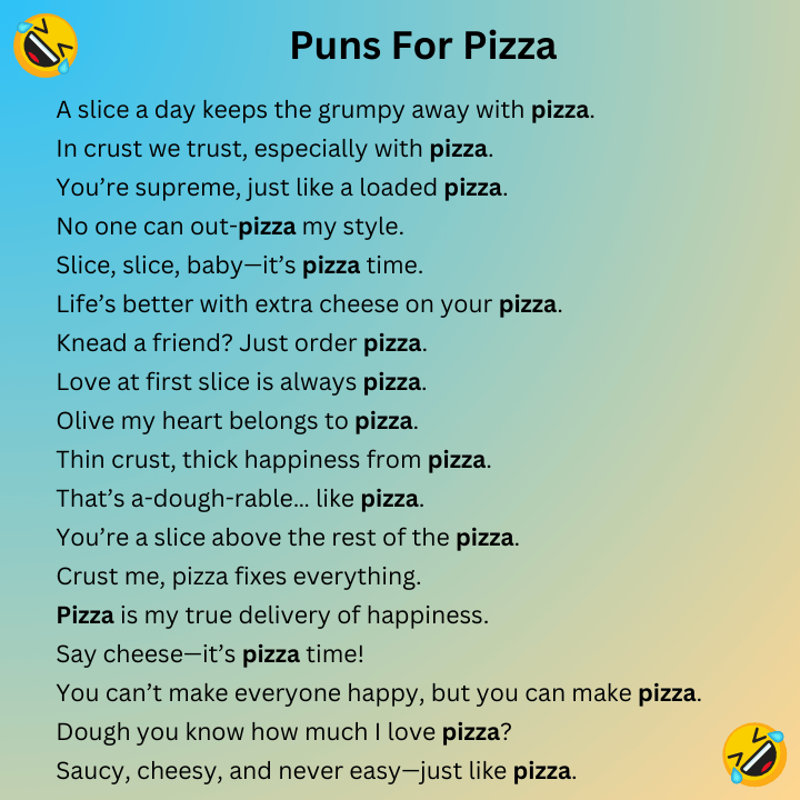 Puns For Pizza