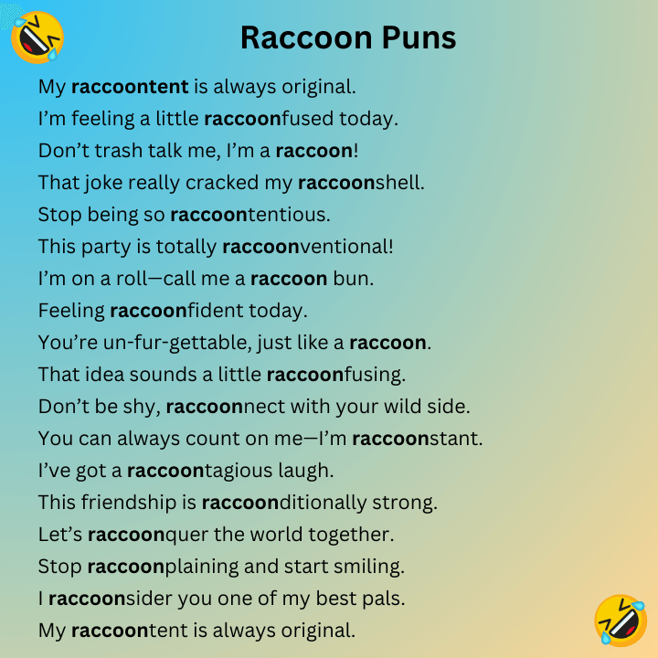 Raccoon Puns