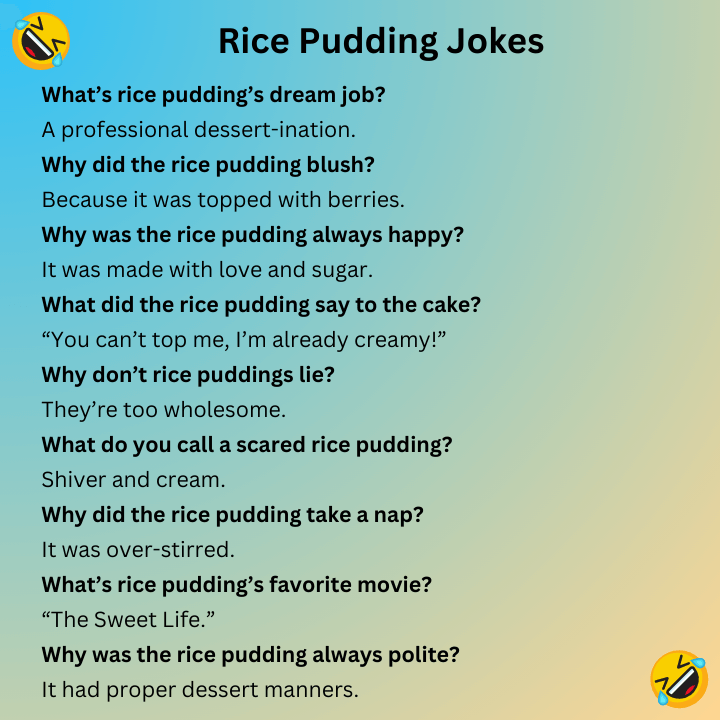 Rice Pudding Jokes