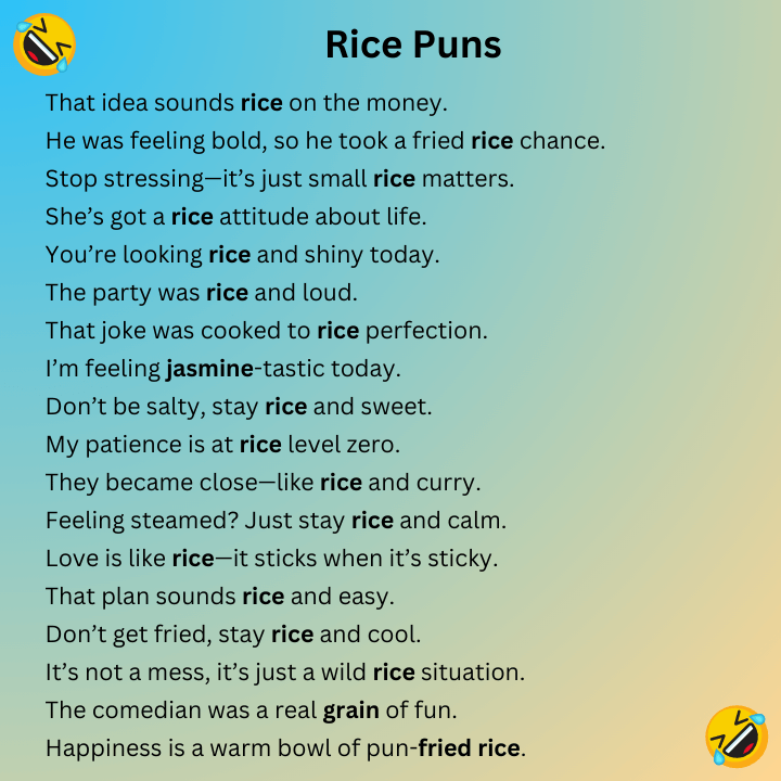 Rice Puns