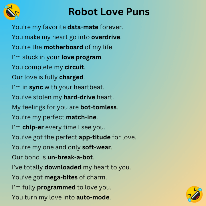 Robot Love Puns