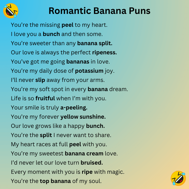 Romantic Banana Puns