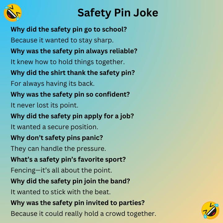 Safety Pin Joke