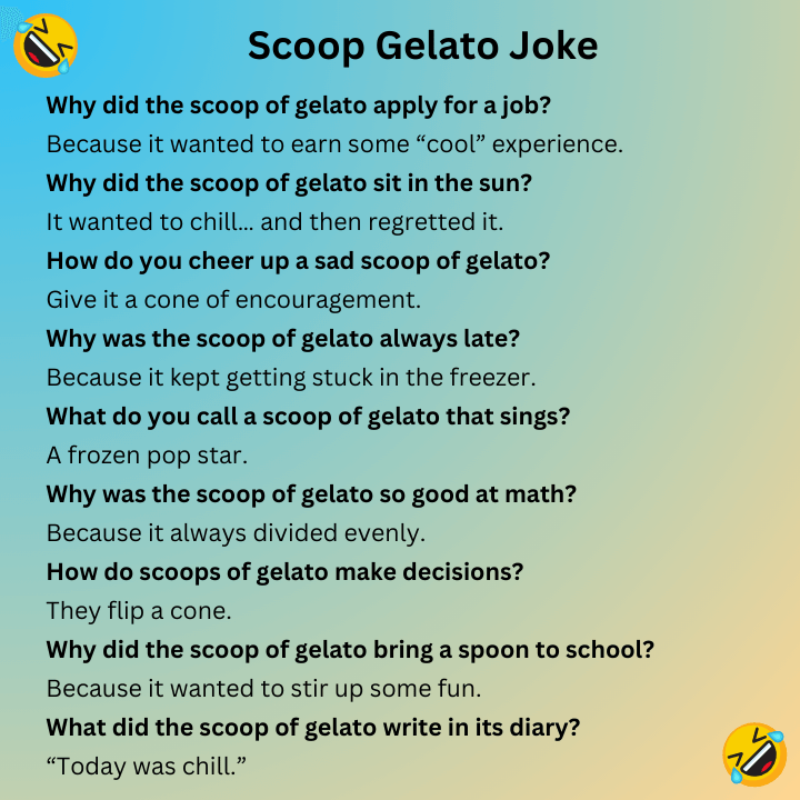 Scoop Gelato Joke