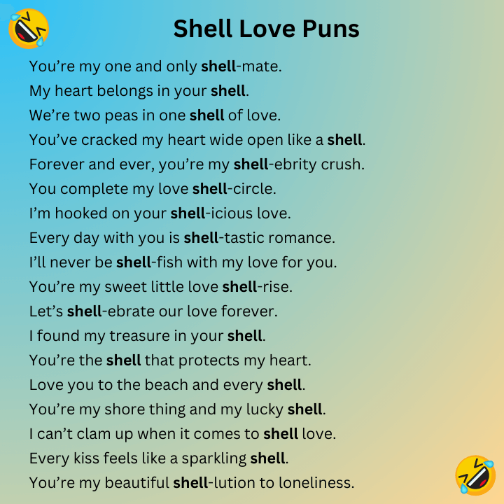 Shell Love Puns