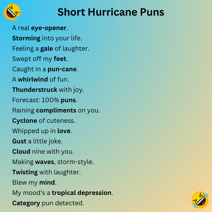 Short Hurricane Puns