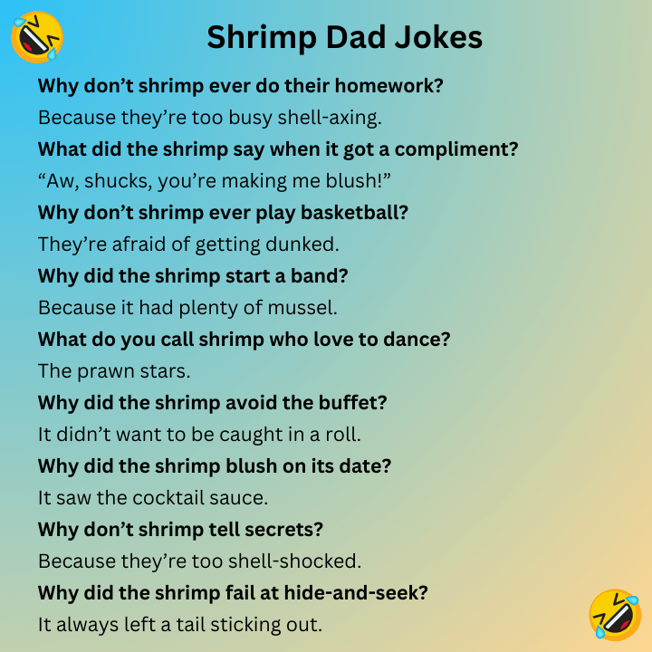 Shrimp Dad Jokes