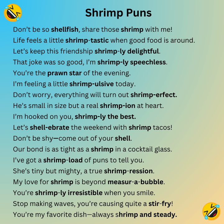 Shrimp Puns