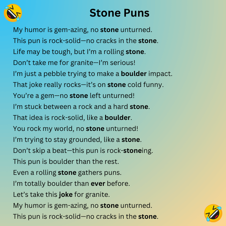 Stone Puns