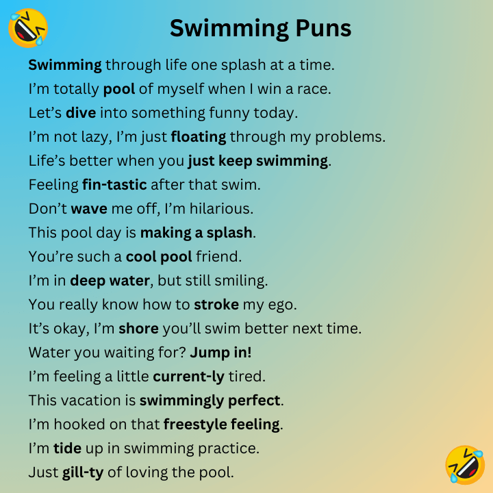 Swimming Puns 