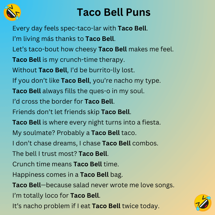 Taco Bell Puns