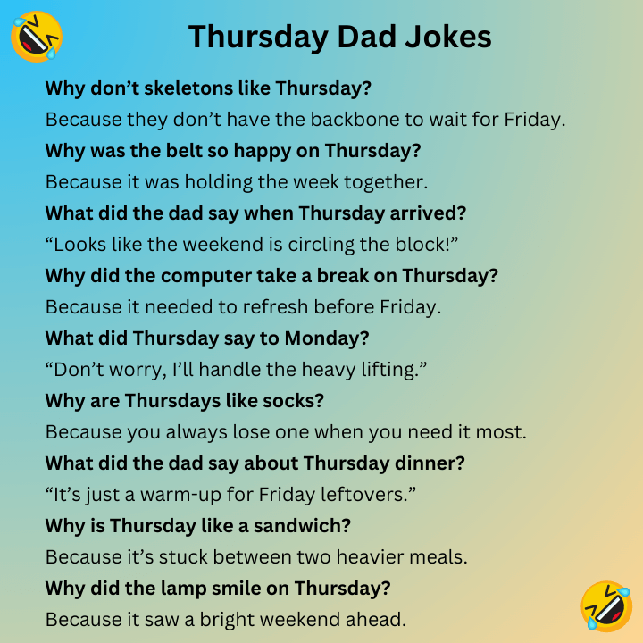 Thursday Dad Jokes