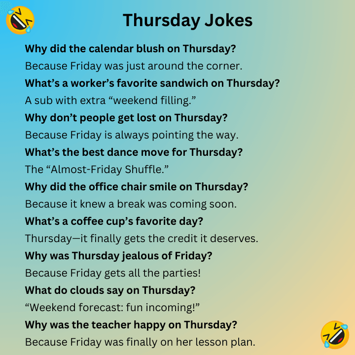 Thursday Jokes