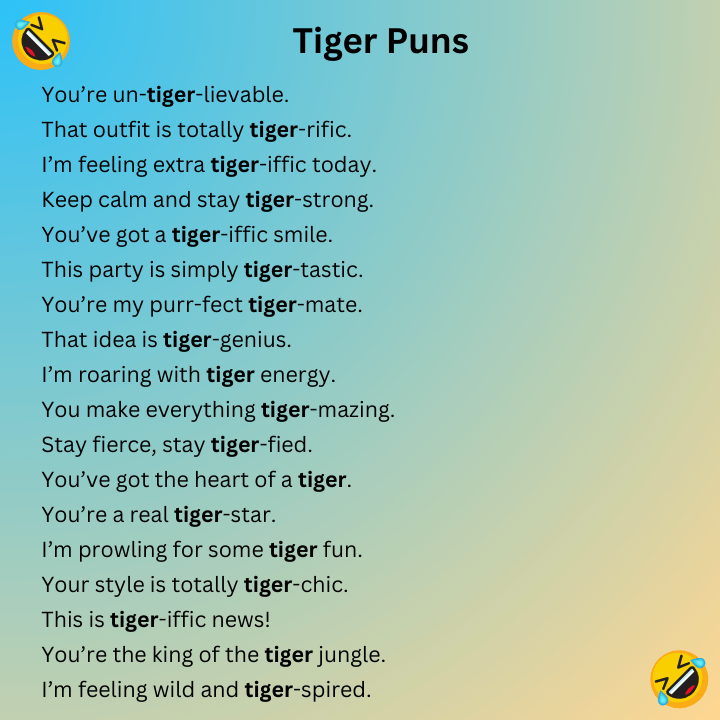 Tiger Puns