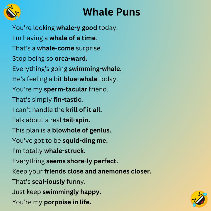 Whale Puns
