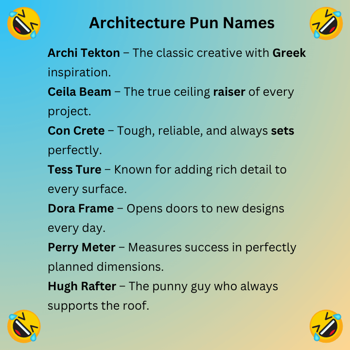 Architecture Pun Names
